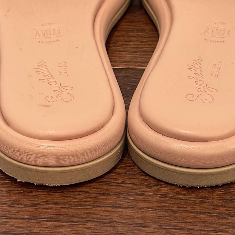 SEYCHELLES Women’s Bellissima Blush Pink Flat Slides Size 10