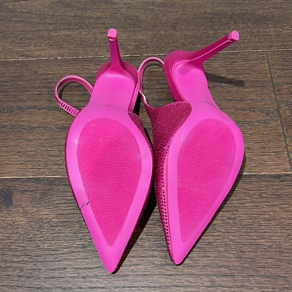 Soul Princess Women’s Pink Rhinestones Slingback Heels Size 9
