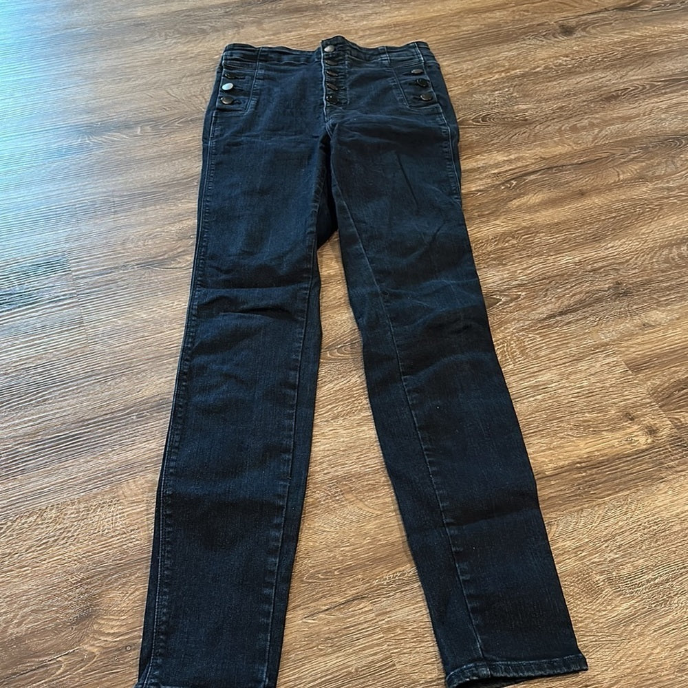 J Brand Women’s Dark Blue Skinny Buttoned Jeans - Size 26