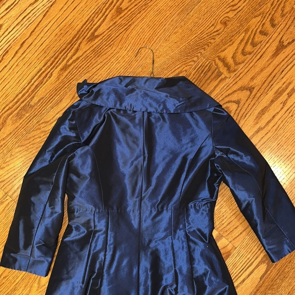 Rickie Freeman Teri Jon Woman’s Navy Blue Dress Size 8