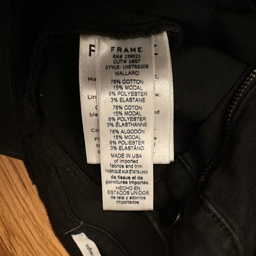 Frame Denim Black Jeans Size 29