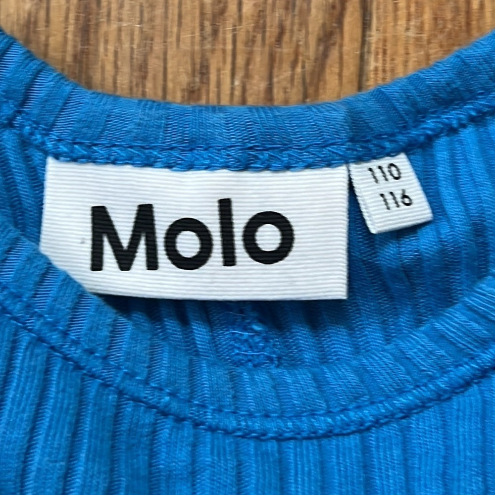 MOLO Kid’s Blue Ribbed Tank Top Size 5-6