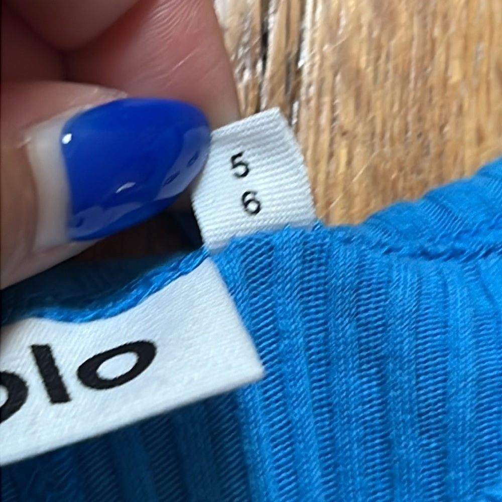 MOLO Kid’s Blue Ribbed Tank Top Size 5-6