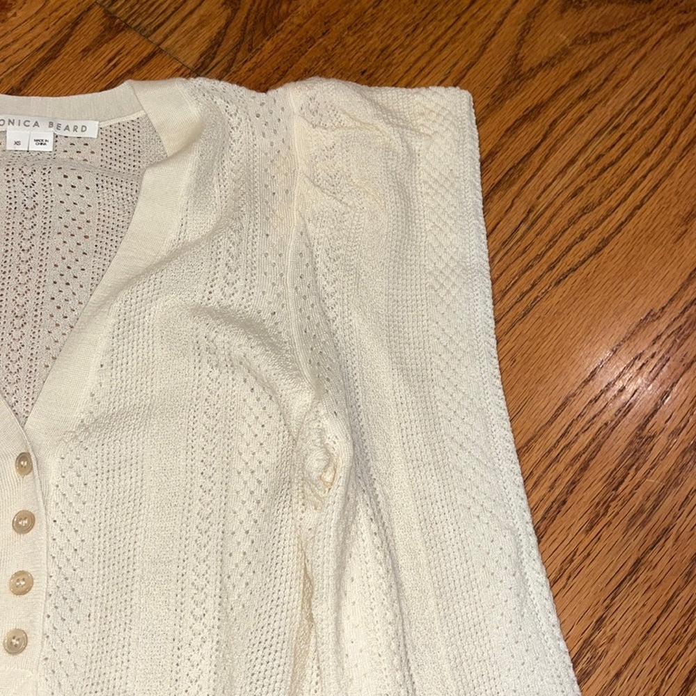 Veronica Beard Woman’s Cream Sweater Size XS