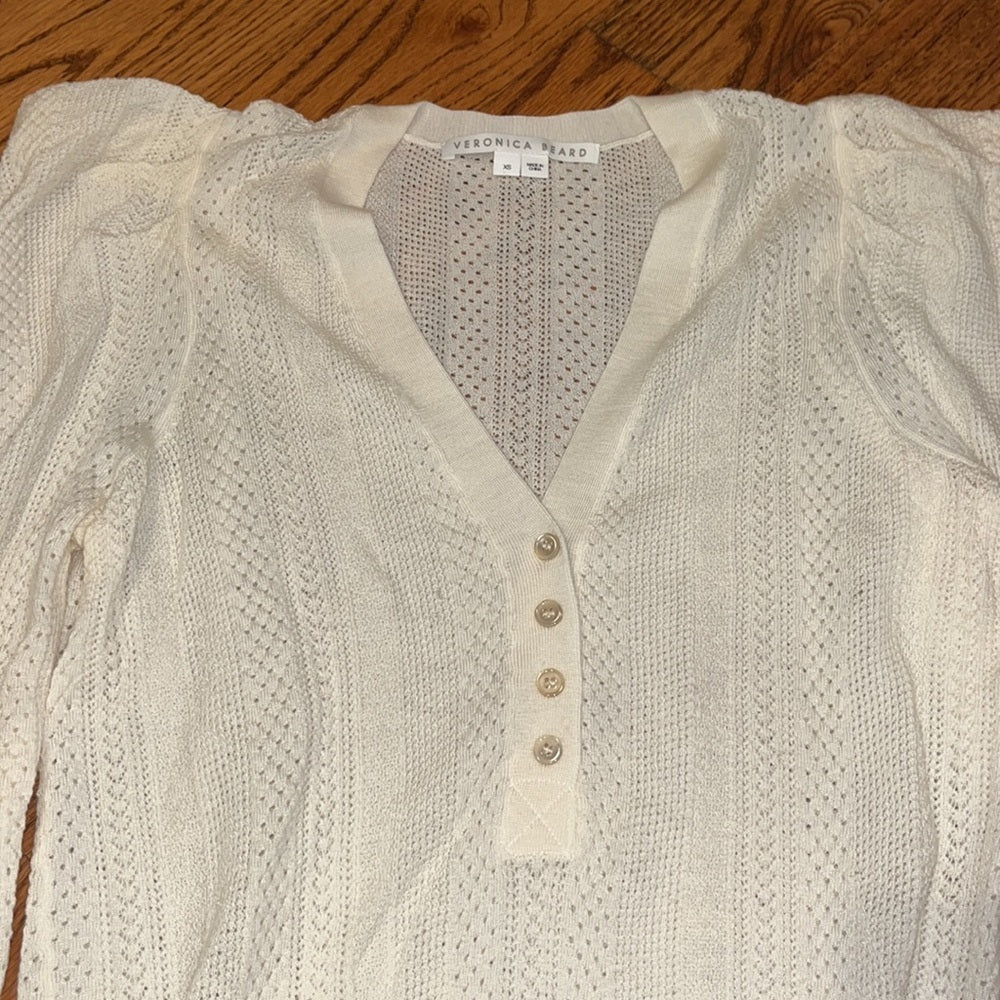 Veronica Beard Woman’s Cream Sweater Size XS