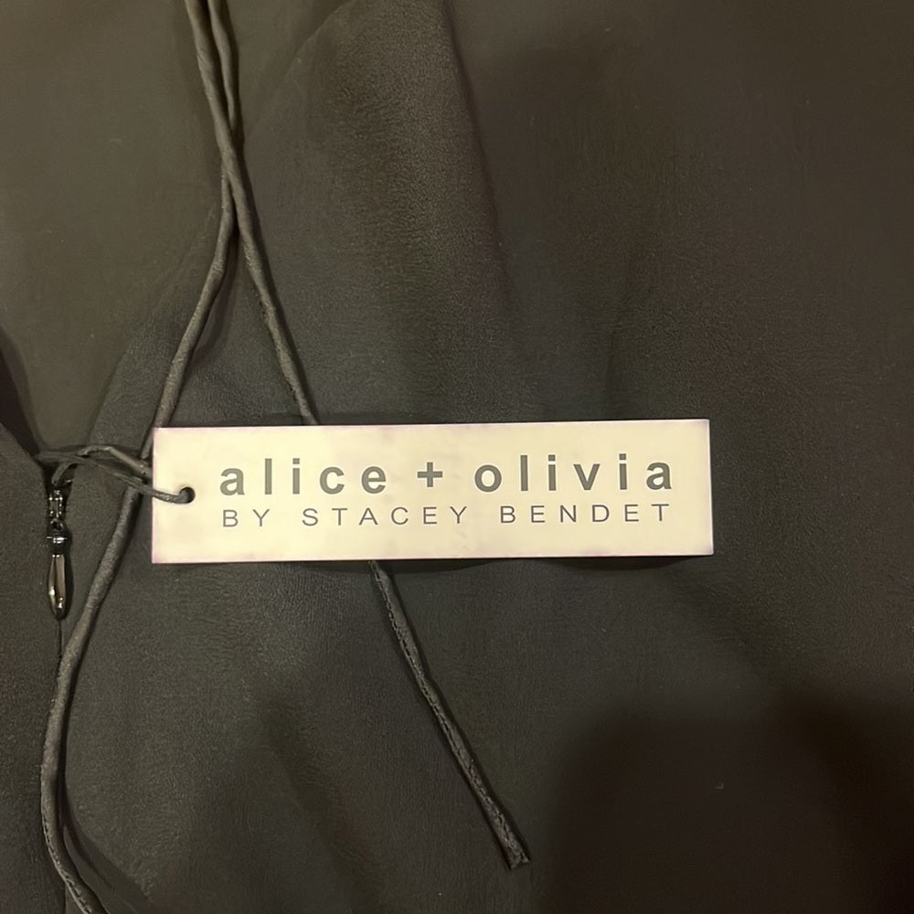 NWT Alice + Olivia Woman’s Black Short Sleeve Dress Size 2
