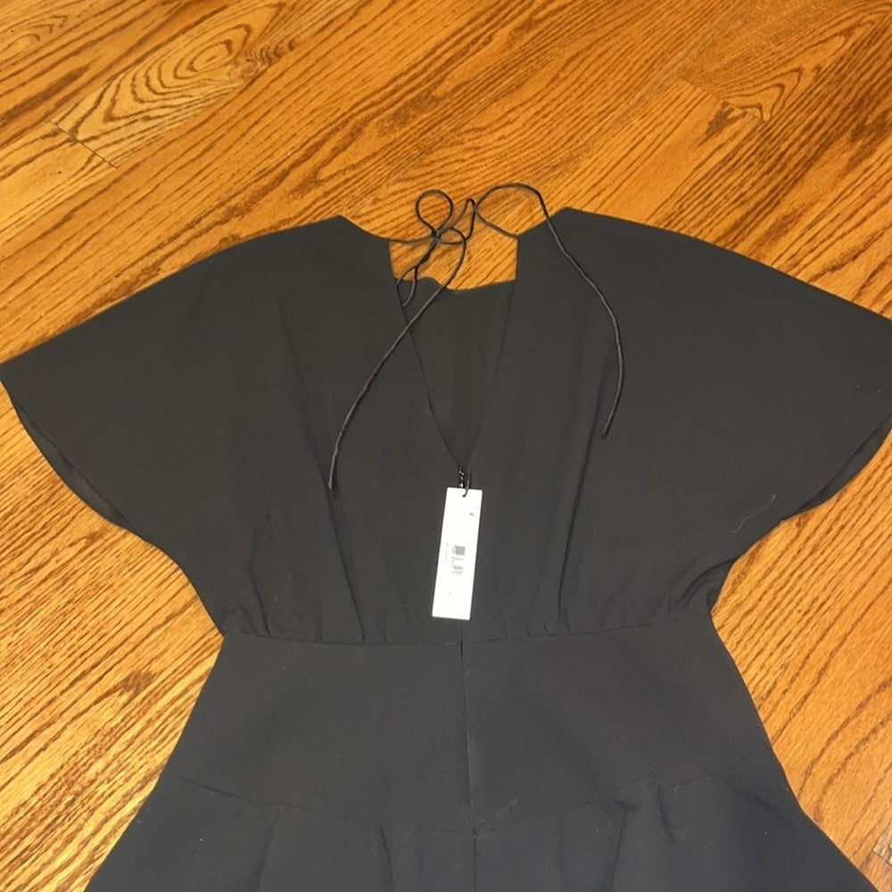 NWT Alice + Olivia Woman’s Black Short Sleeve Dress Size 2