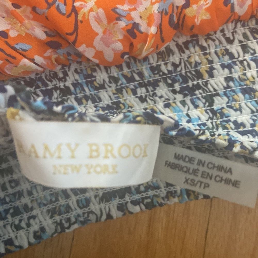 Women’s Ramy Brook skirt. Orange and blue. Size XS
