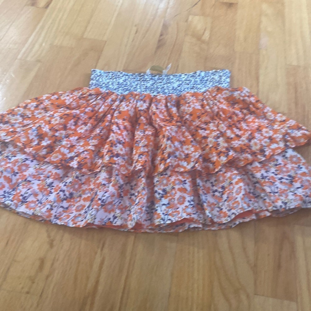 Women’s Ramy Brook skirt. Orange and blue. Size XS