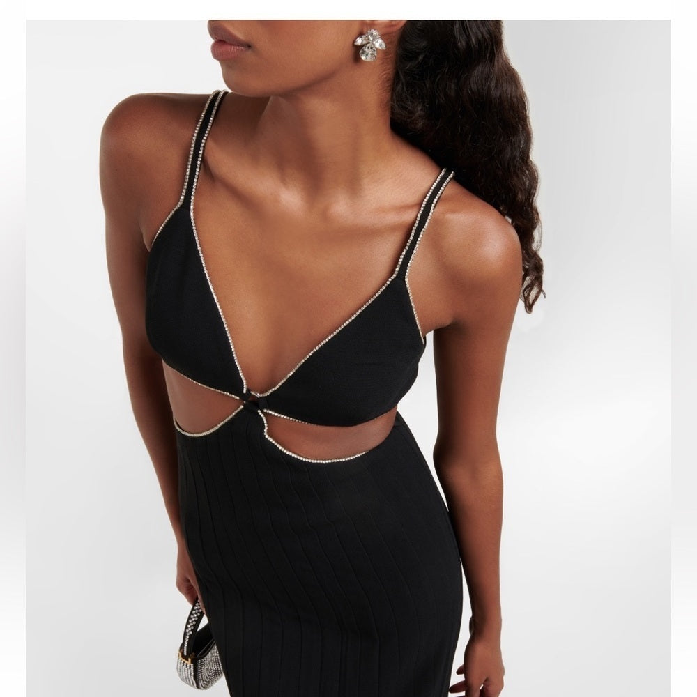 Jonathan Simkhai Woman’s Black and Silver Dress Size 0