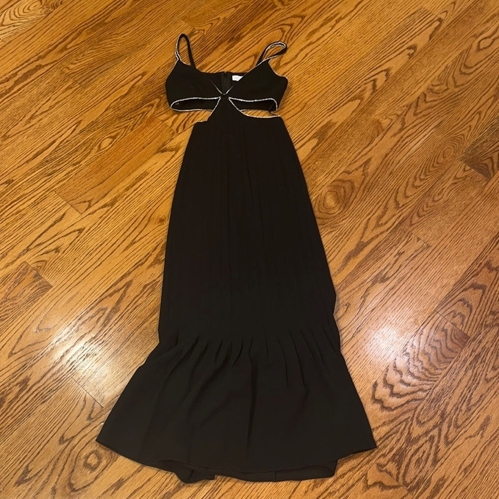 Jonathan Simkhai Woman’s Black and Silver Dress Size 0
