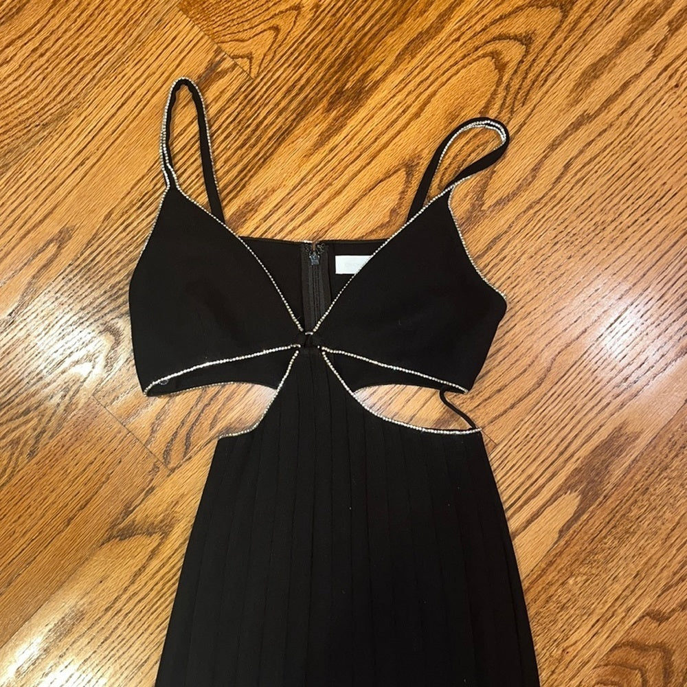 Jonathan Simkhai Woman’s Black and Silver Dress Size 0