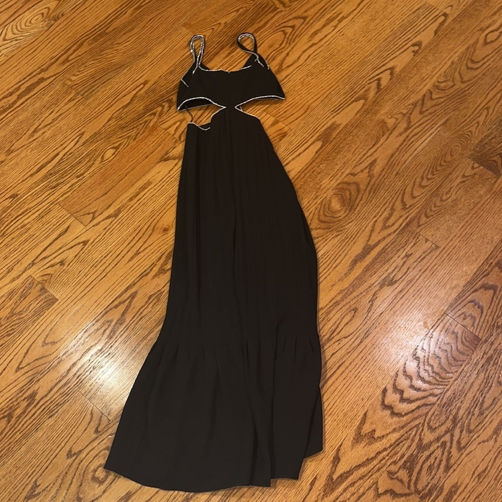 Jonathan Simkhai Woman’s Black and Silver Dress Size 0