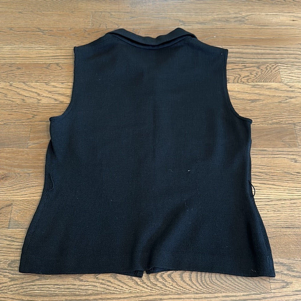 St. John Women’s Collared Vest - Size 8