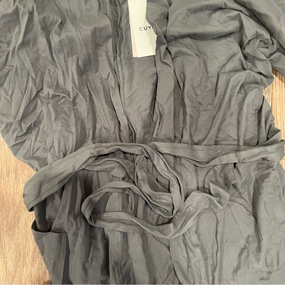 NWT Cuyana Woman’s Gray Robe Size Small-Medium