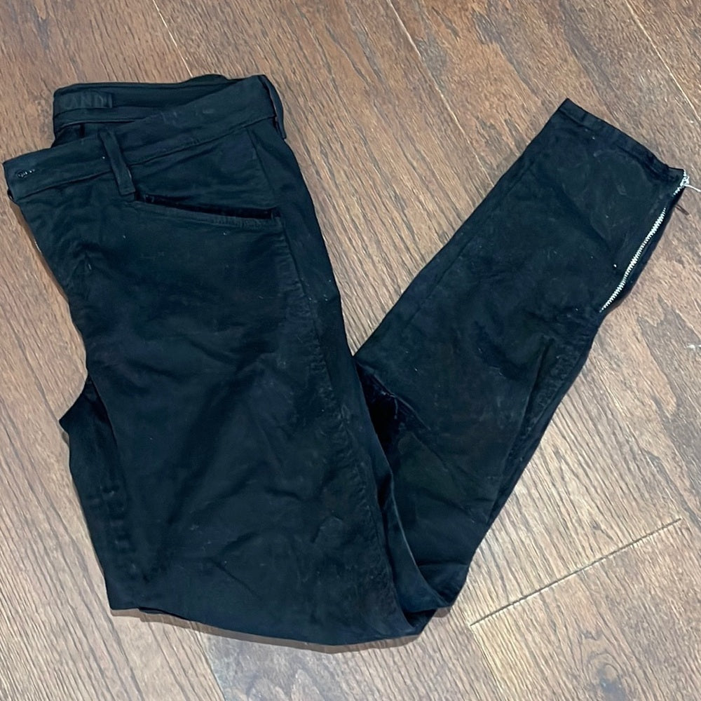 J Brand Black Riding Pants with Zippers by the Ankle Size 29