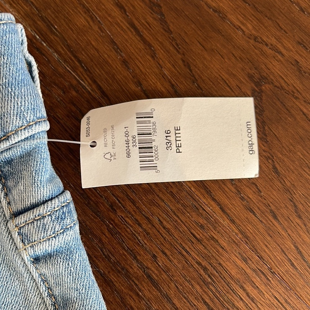 NWT Gap Tru Skinny Jeans Size 33/16P