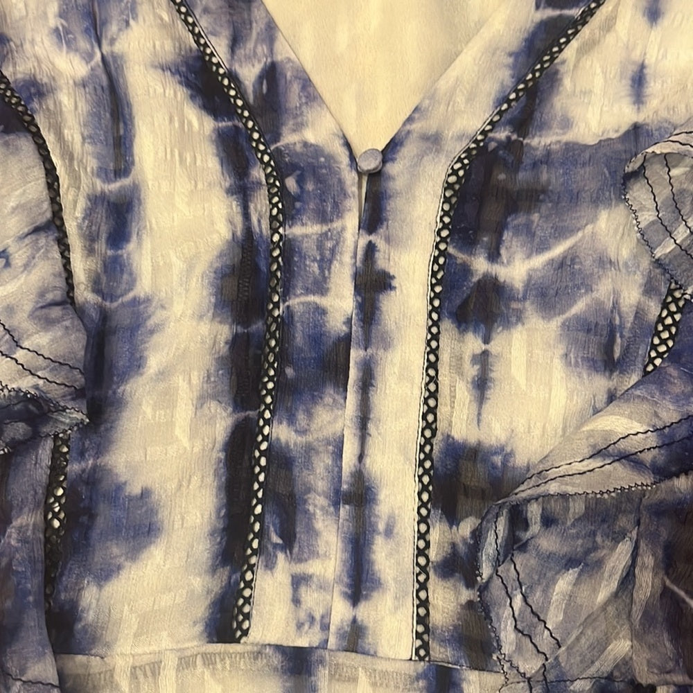 Tanya Taylor Woman’s Blue Tie Dye Dress Size 2