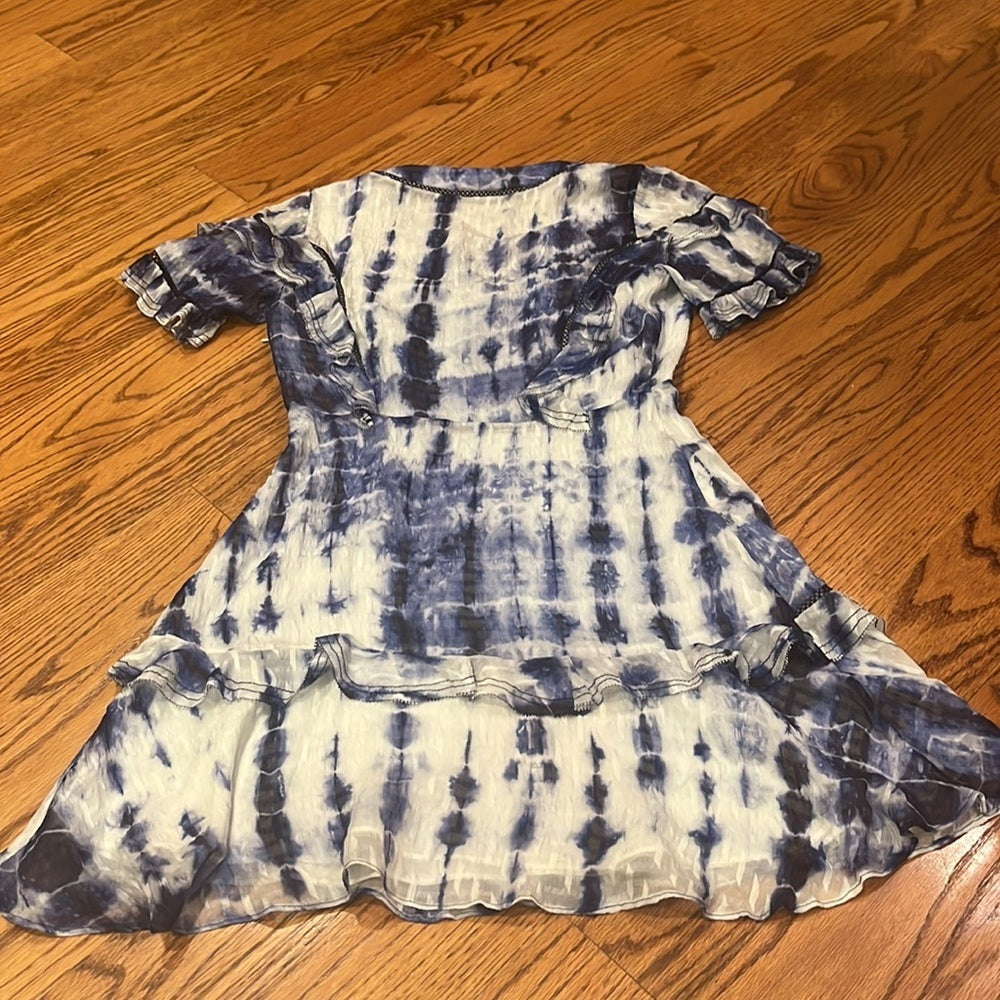 Tanya Taylor Woman’s Blue Tie Dye Dress Size 2