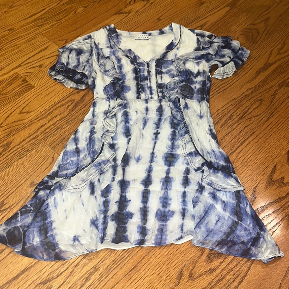 Tanya Taylor Woman’s Blue Tie Dye Dress Size 2