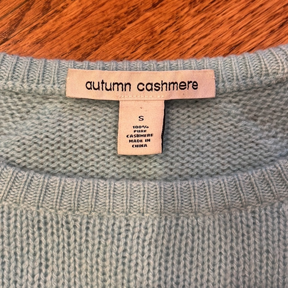 Autumn Cashmere Woman’s Blue Sweater Size S