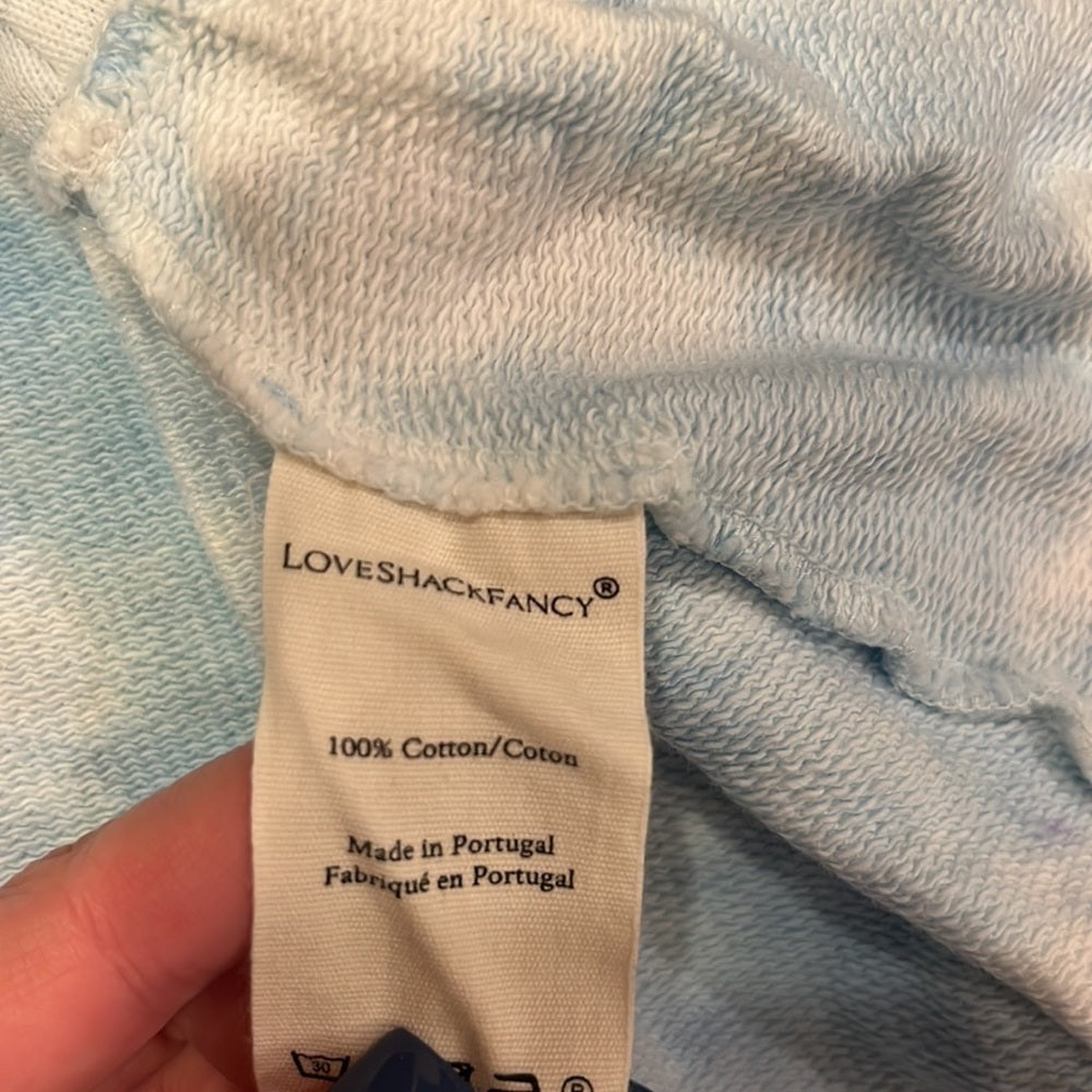 LoveShackFancy Woman’s Blue Tie Dye Skirt Size XS