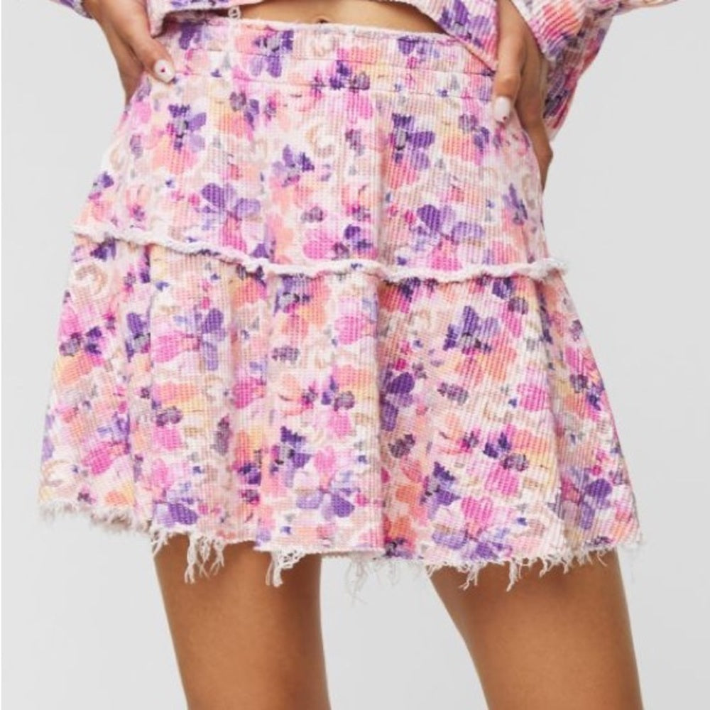 LoveShackFancy Woman’s Floral Skirt Size XS