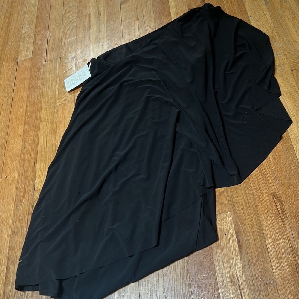 NWT Boston Proper Black Should Drape Dress Size L