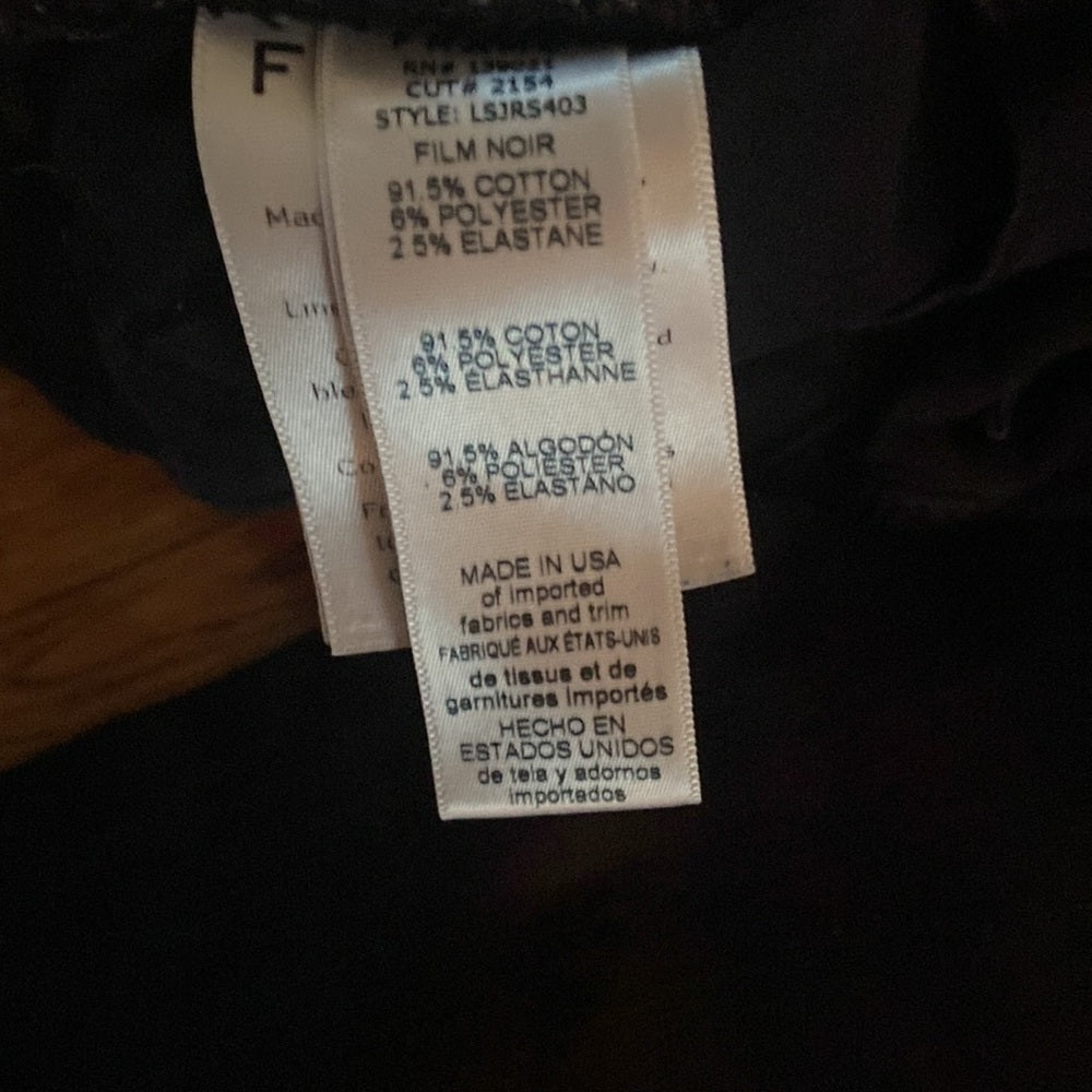 Frame Denim Women’s Black Jeans with Ripped Ankle Size 27