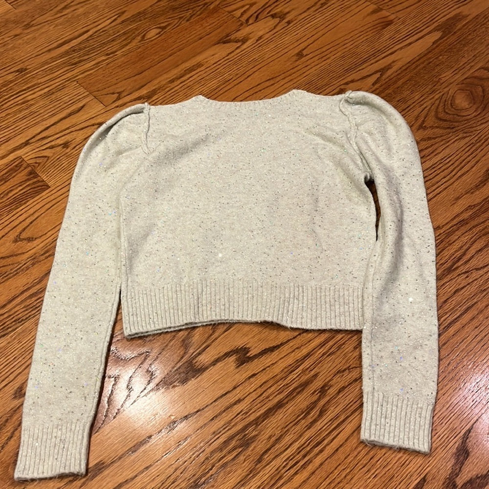 Generation Love Woman’s Cream Sparkle Sweater Size XS