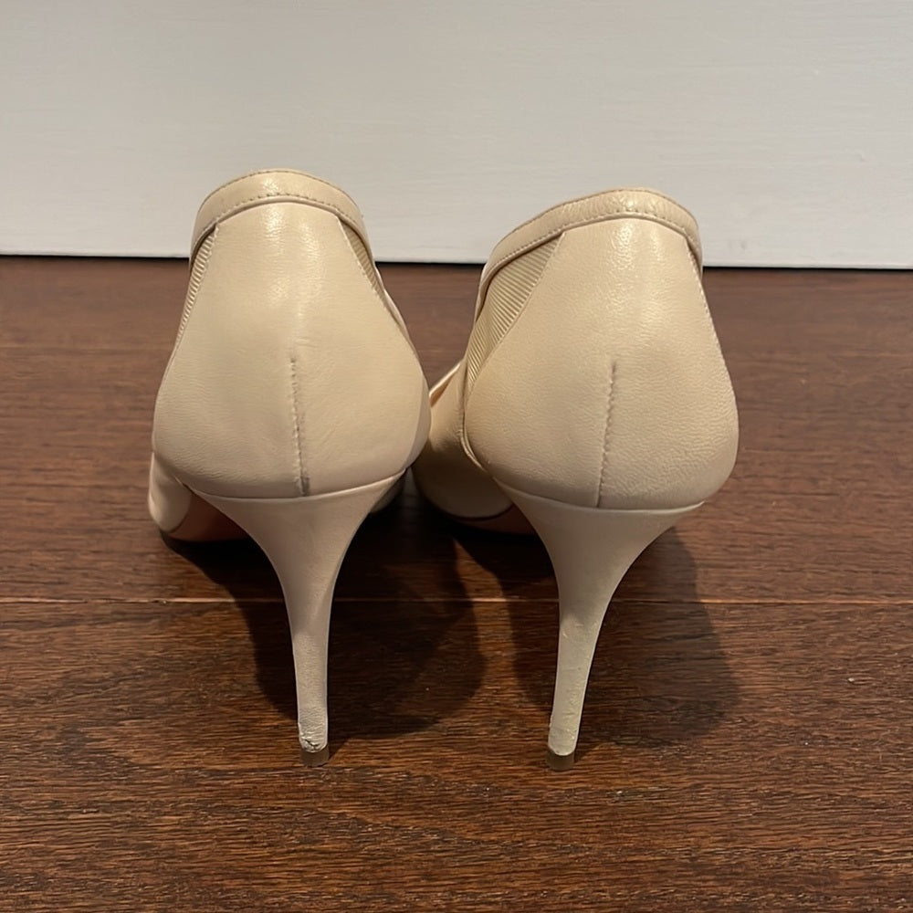 Aquazzura Women’s Nude Pumps with Sheer Side Size 39.5/9.5