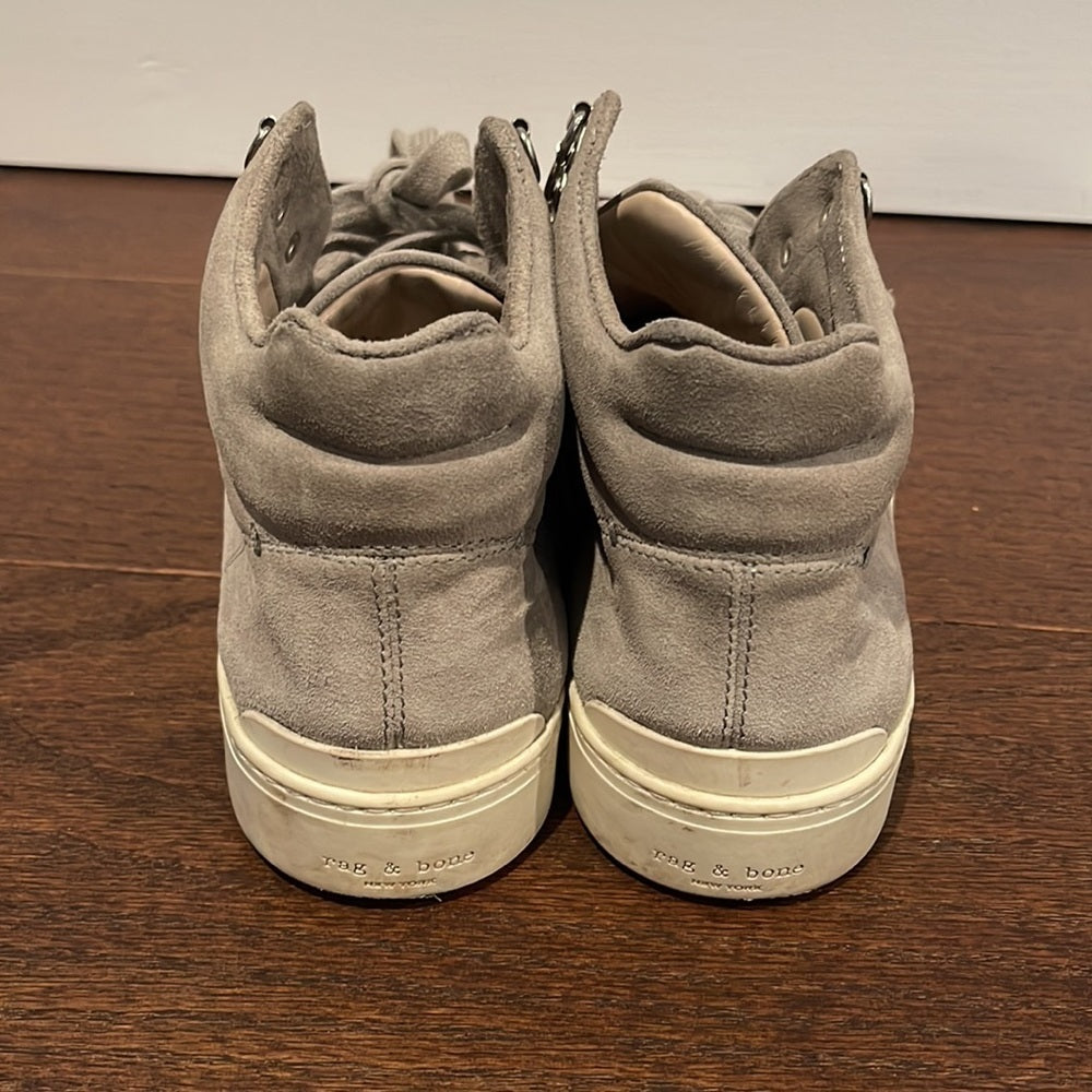 Rag & Bone Women’s Grey Suede Mid Sneakers Size 39.5/9.5