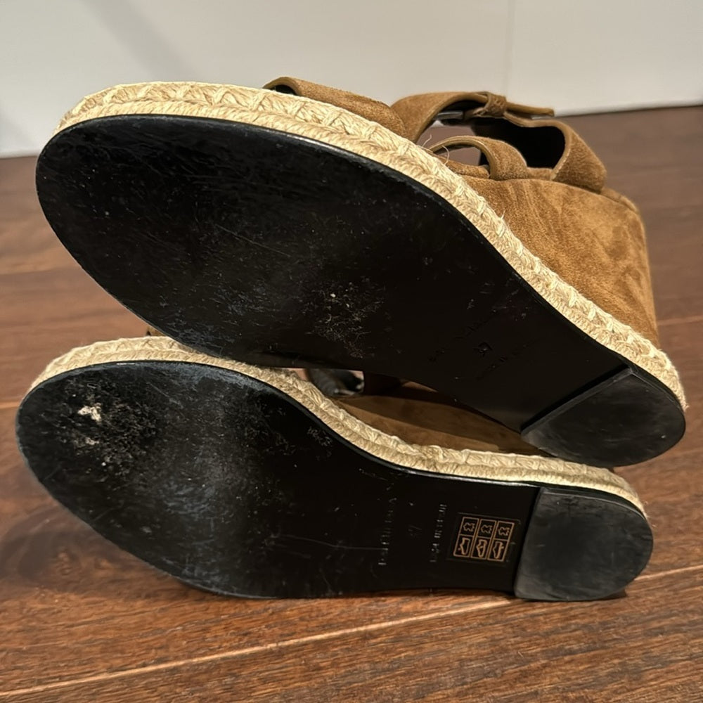 Balenciaga Women’s Brown Suede Wedges Size 37/7