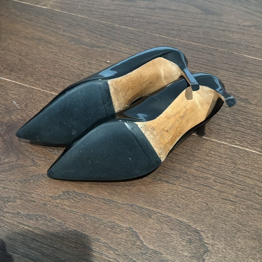 Manolo Blahnik Women’s Black Patent Leather Pumps Size 37.5/7.5
