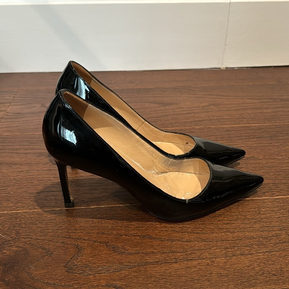 Manolo Blahnik Women’s Black Patent Leather Pumps Size 37.5/7.5