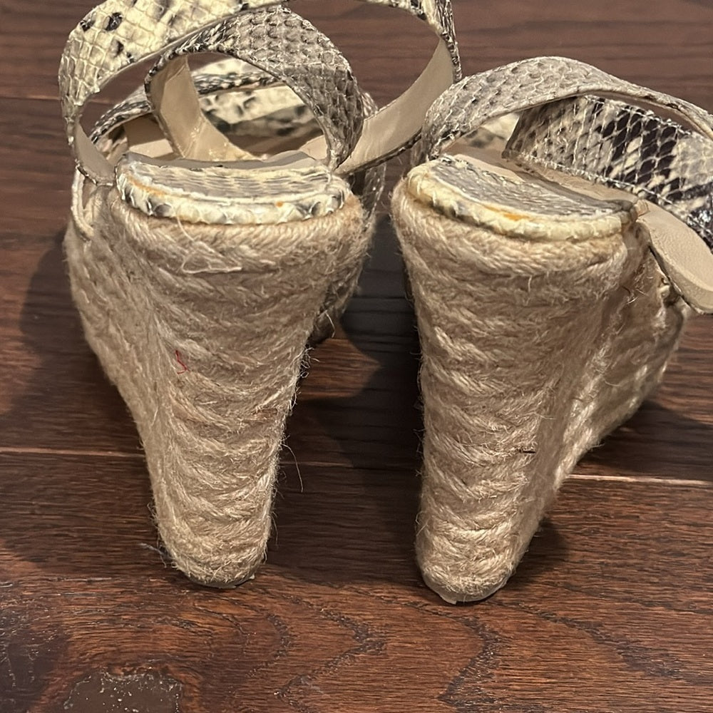 Jimmy Choo Women’s Snakeskin Wedges Size 37/7
