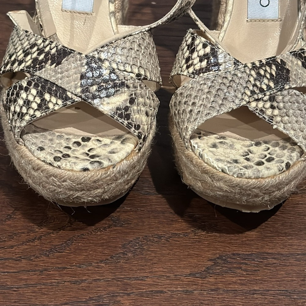 Jimmy Choo Women’s Snakeskin Wedges Size 37/7