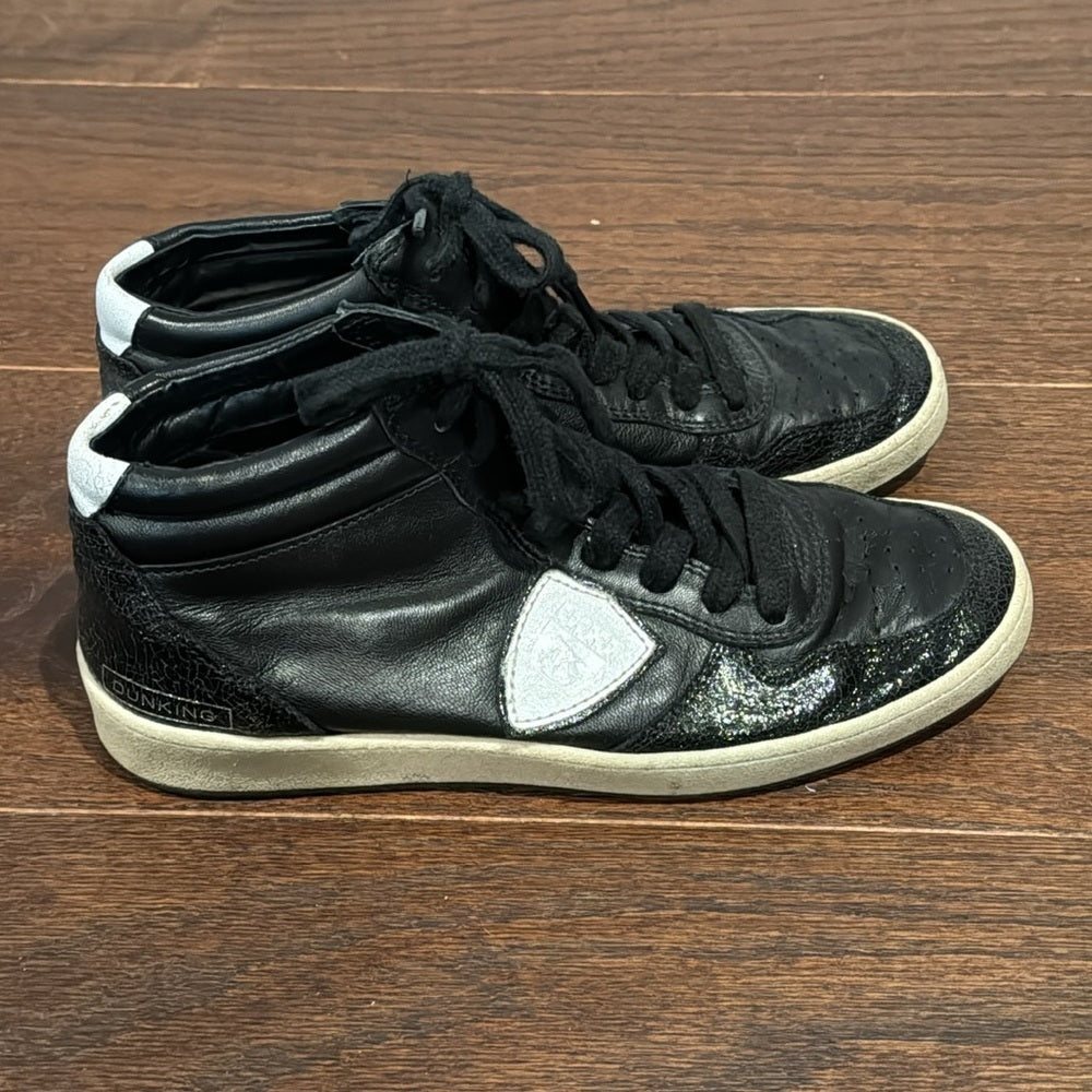 Philippe Model Women’s Black Prsx Mid Top Sneakers Size 37/7
