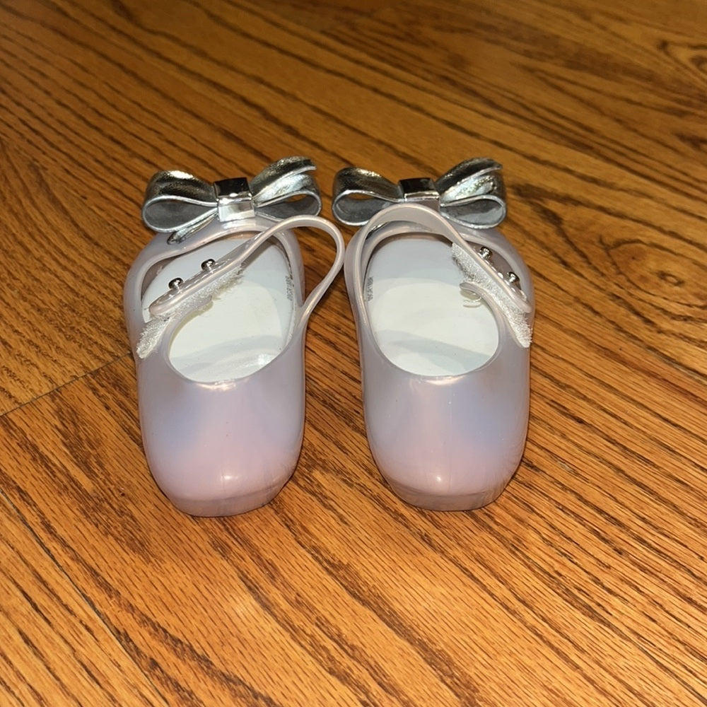 Mini Melissa Toddler Girl’s Bow Shoes Size US 7