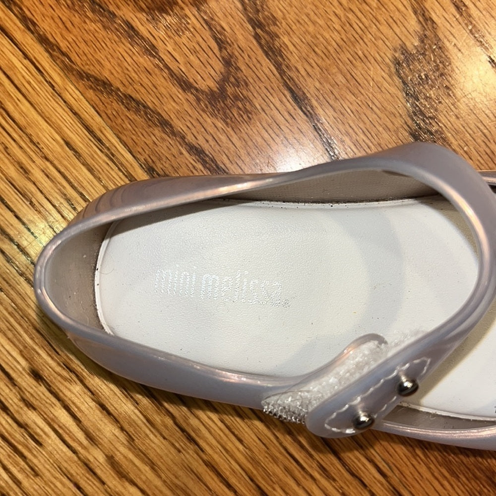 Mini Melissa Toddler Girl’s Bow Shoes Size US 7
