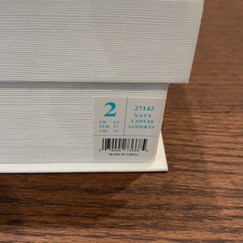 Ralph Lauren Blue Canvas Baby Shoes Size 2