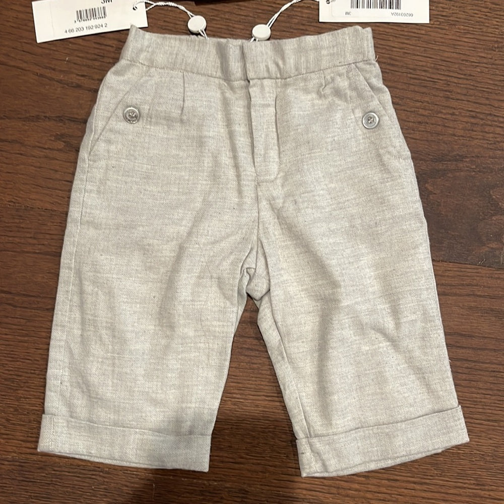 NWT Cacharel Grey Boys 3M Suit 100% Cotton