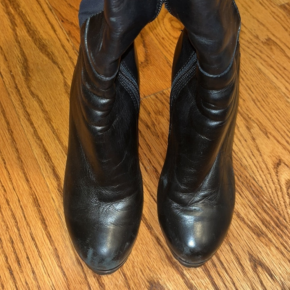 Jildor Woman’s Black High Boots Size 6M