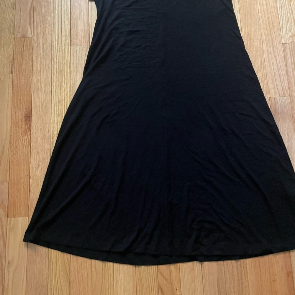 Eileen Fisher Black V Neck Sleevless Dress Size Small