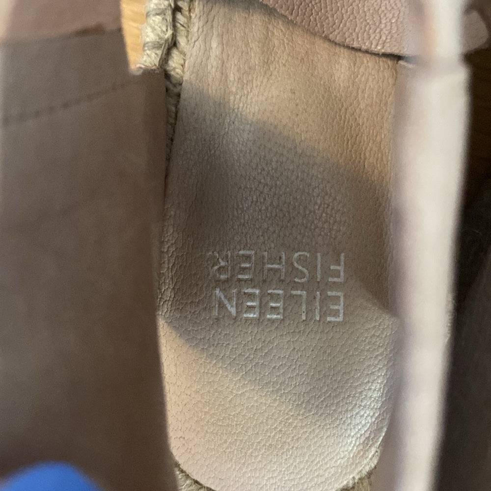 Eileen Fisher Women’s Cream Wedge Sandals Size 8.5