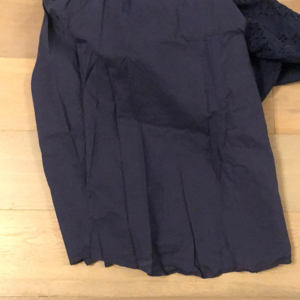 Aqua Women’s Navy Eyelet Dress - Size Large