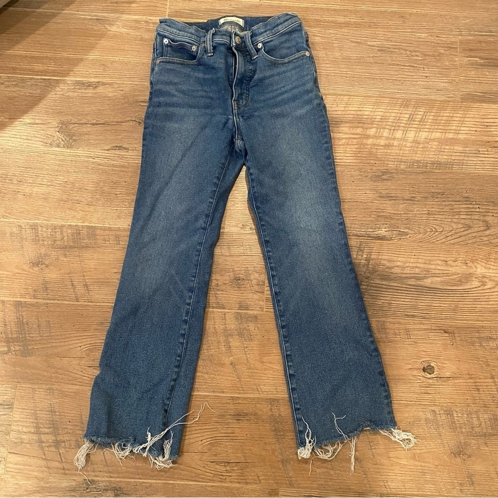 Madewell Women’s Jeans with Ripped Ankle Size 27
