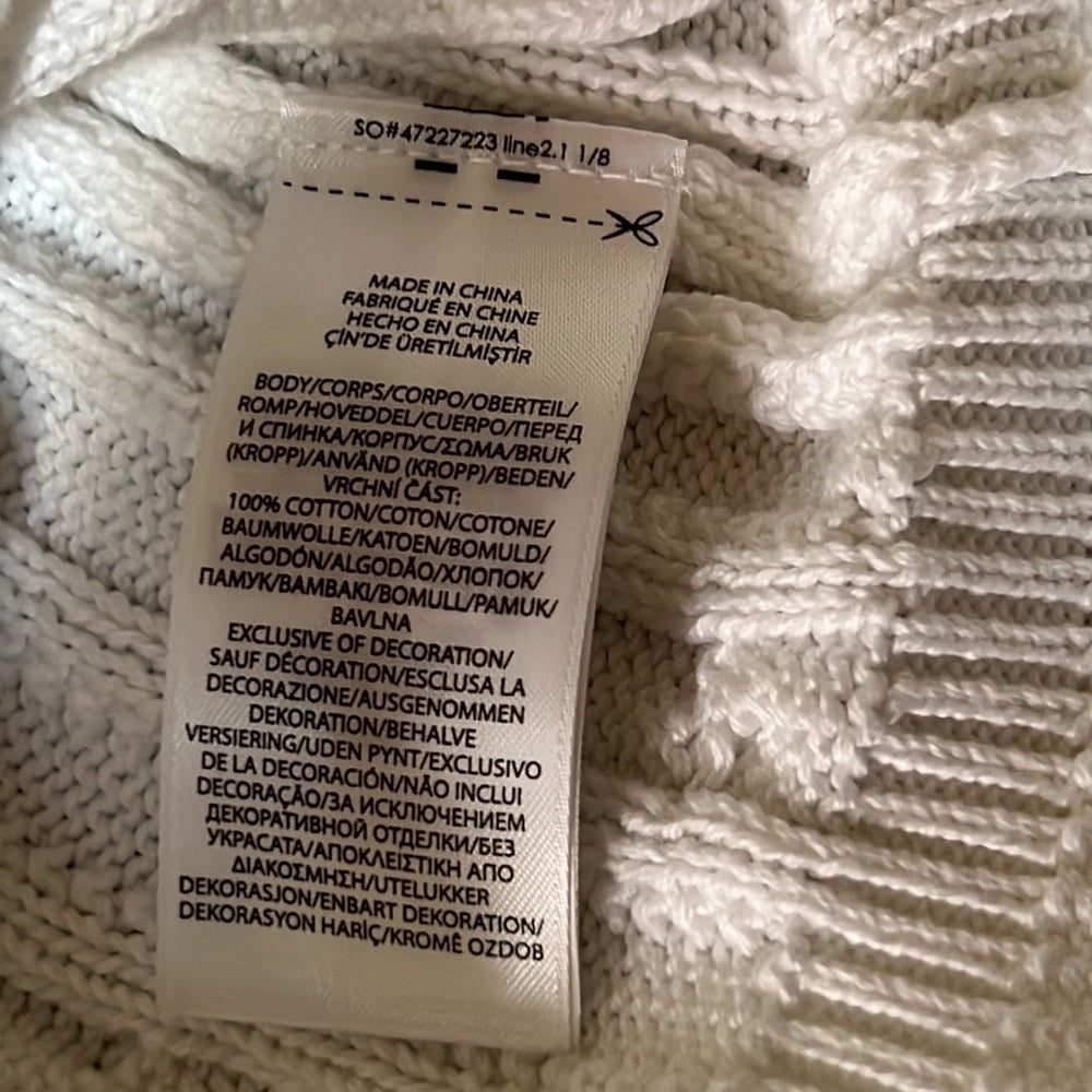 NWT Polo Ralph Lauren Kid’s White and Blue Knit Dress Size 6x