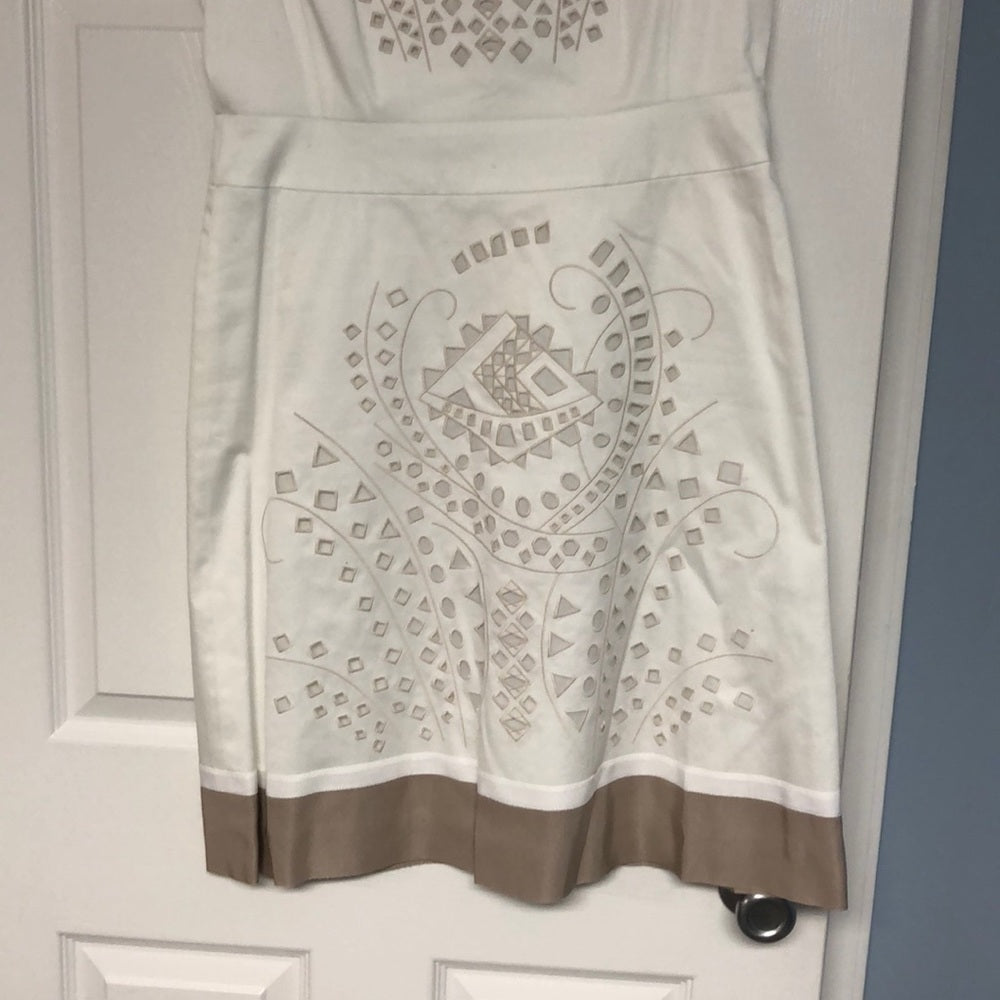 Lafayette 148 Size 8 White Dress