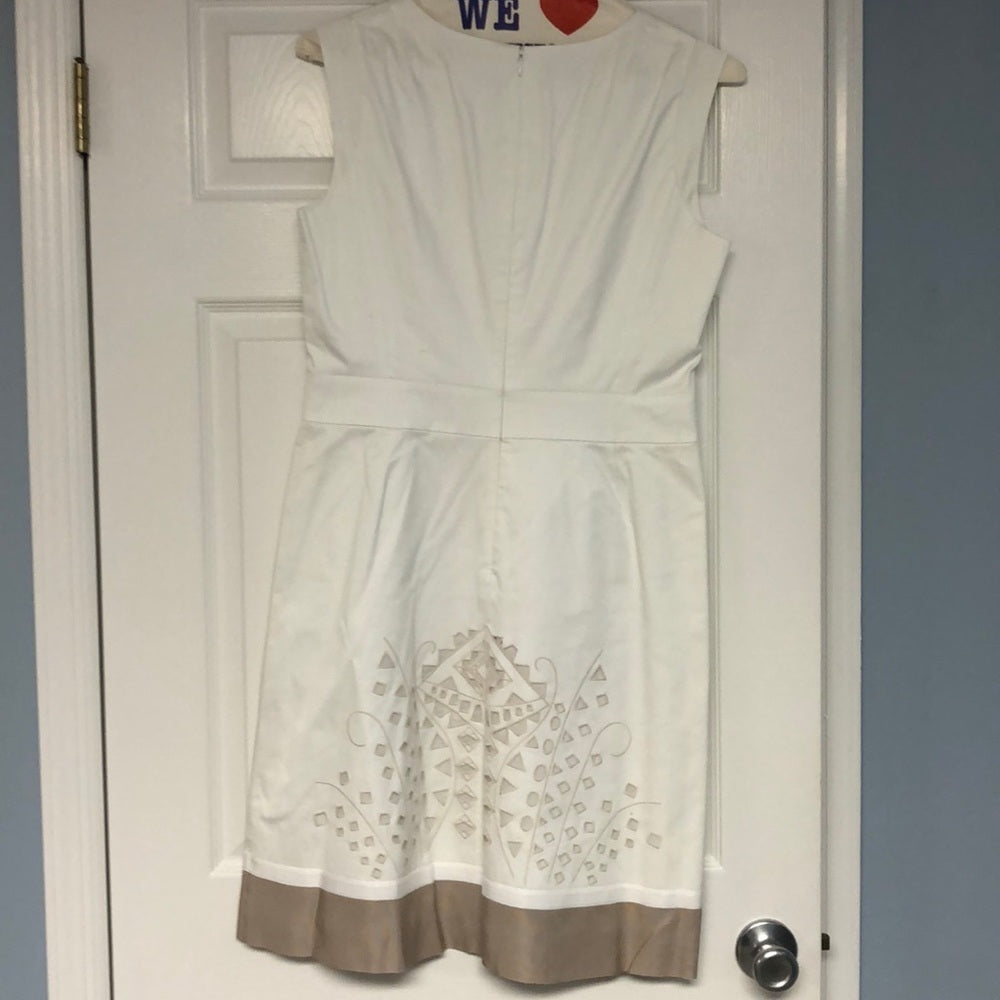 Lafayette 148 Size 8 White Dress